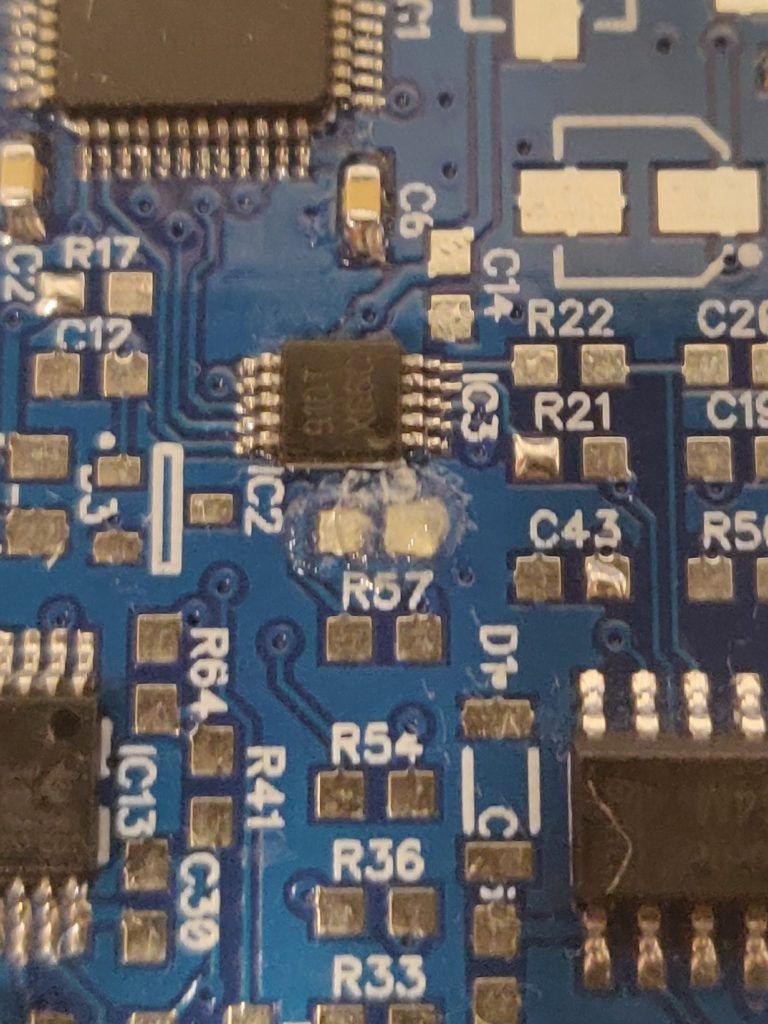 Flux on PCB