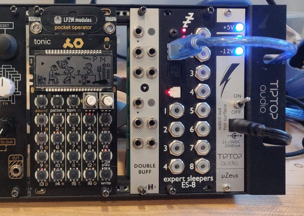 Pocket opeartor eurorack LPZW booted