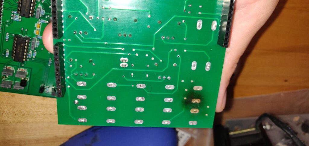 Exploded Transistor on Front Panel